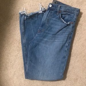 Abercrombie Natural Rise Ankle Straight - 8